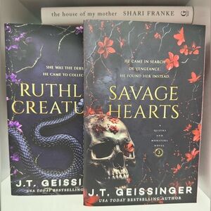 Ruthless Creatures and Savage Hearts books 1 and 3.